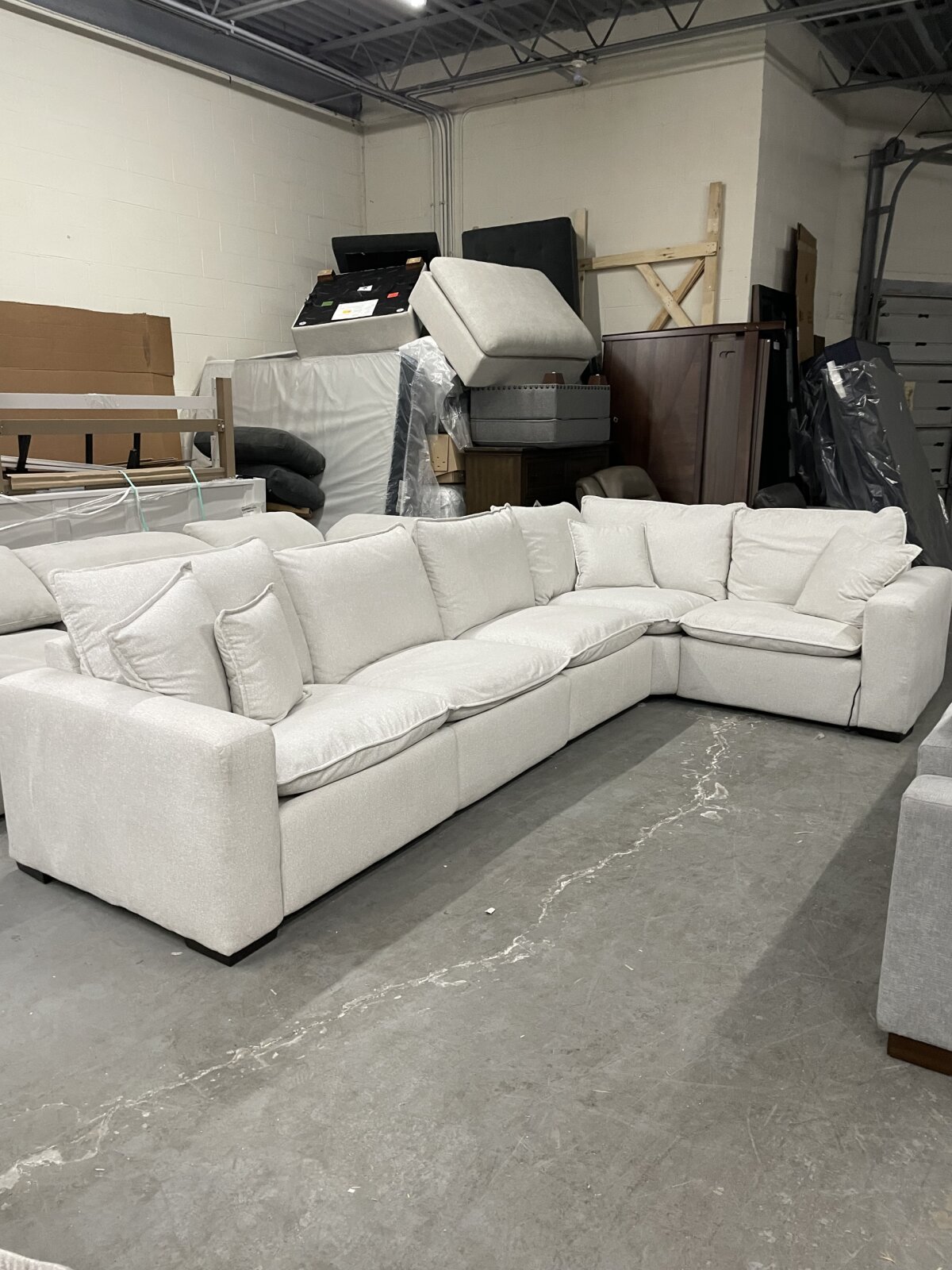East & Vine Alena Fabric Power Reclining Sectional