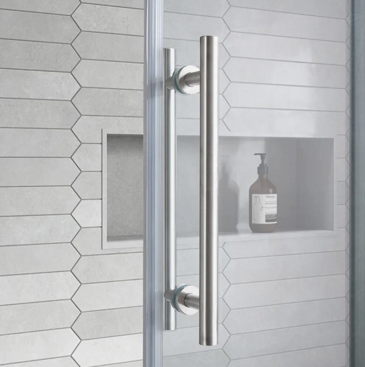 Renfrew 72 Frameless Soft Close Sliding Shower Door - Image 3