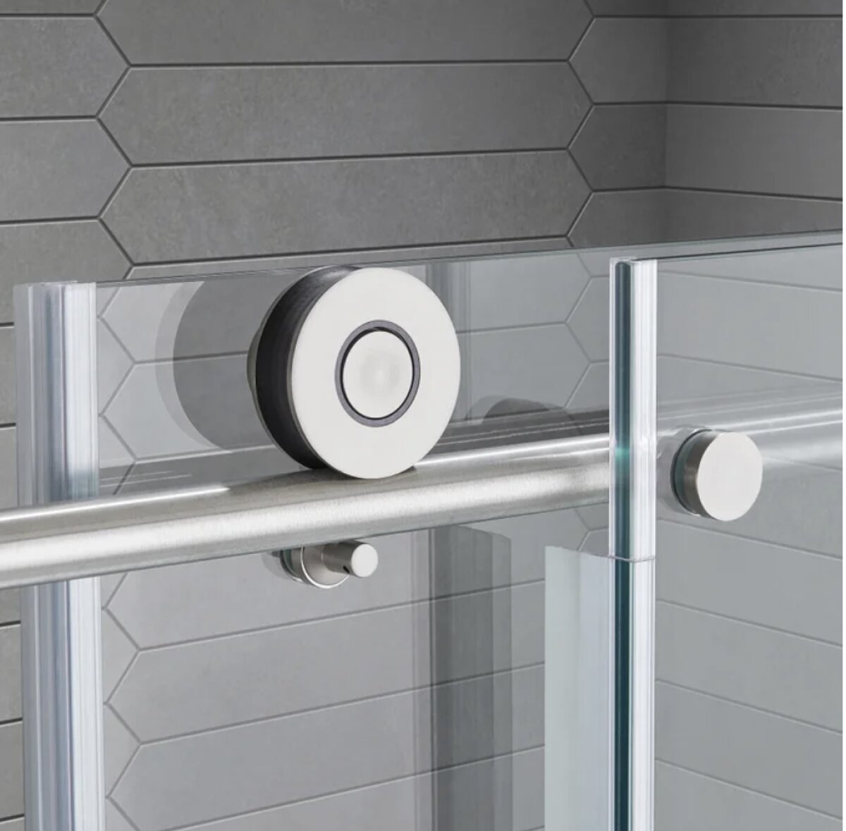 Renfrew 72 Frameless Soft Close Sliding Shower Door - Image 4