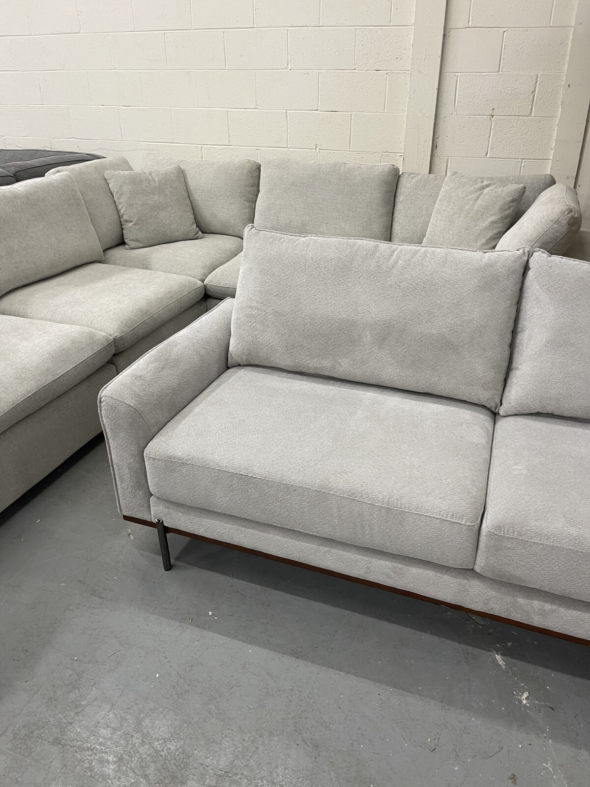 Myla 2 Piece Fabric Sofa Chaise - Image 5