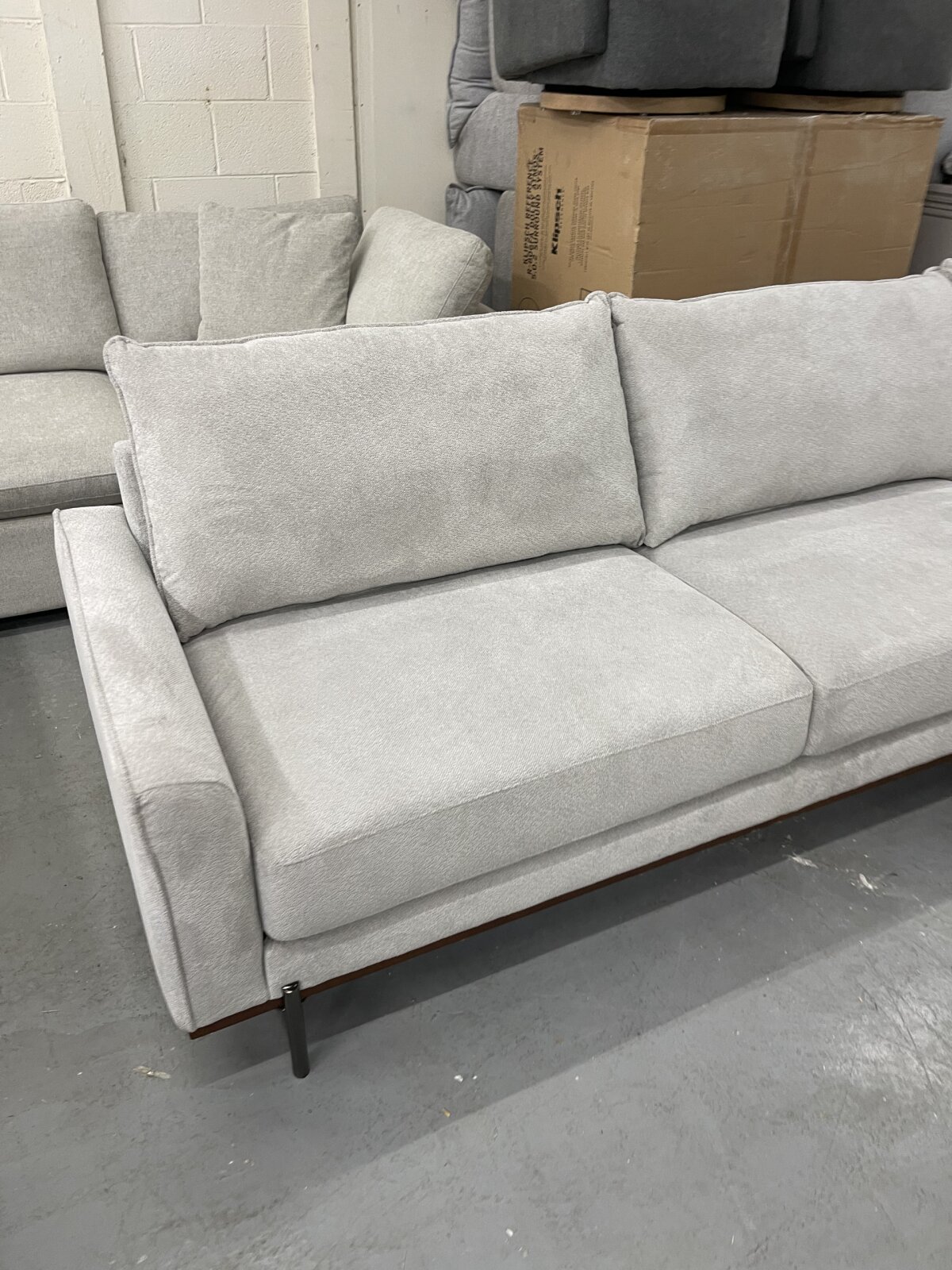 Myla 2 Piece Fabric Sofa Chaise - Image 7