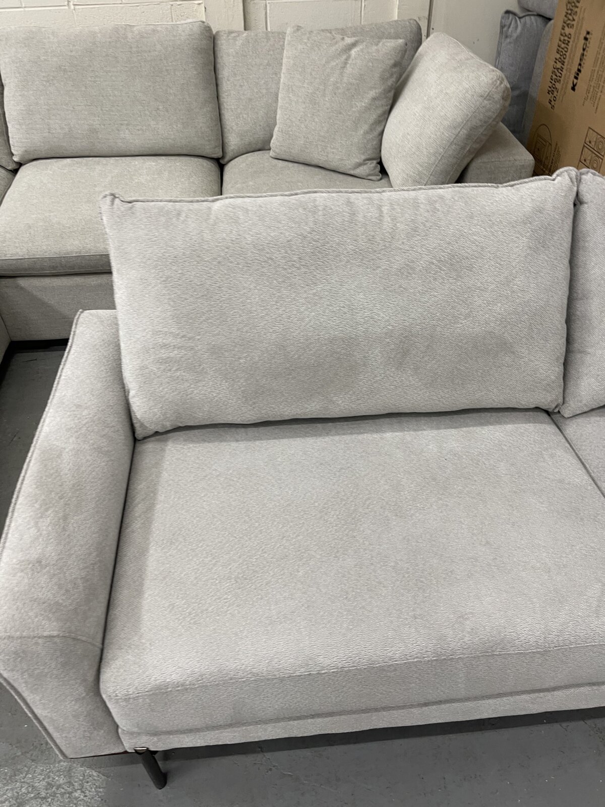 Myla 2 Piece Fabric Sofa Chaise - Image 8