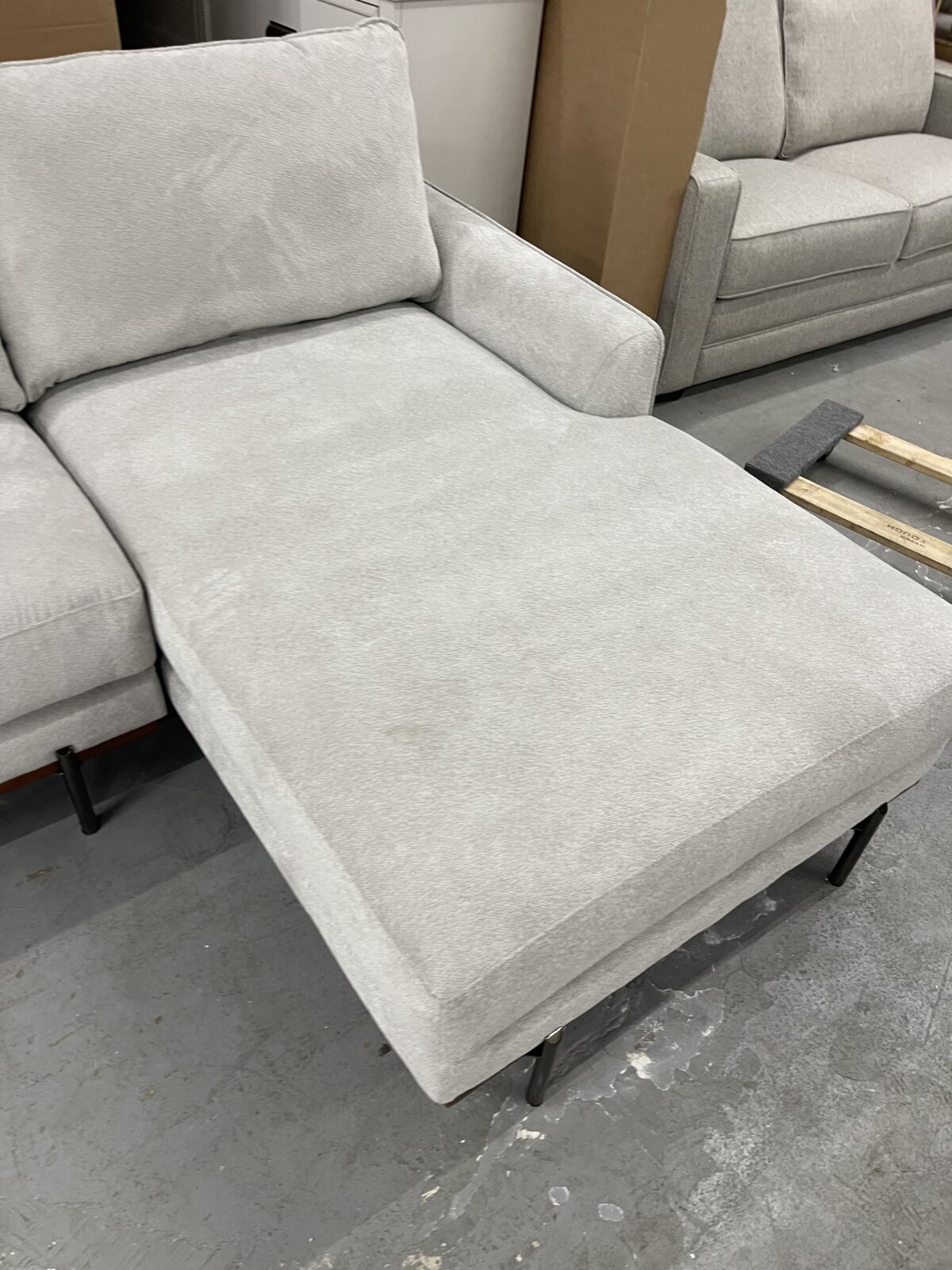 Myla 2 Piece Fabric Sofa Chaise - Image 10