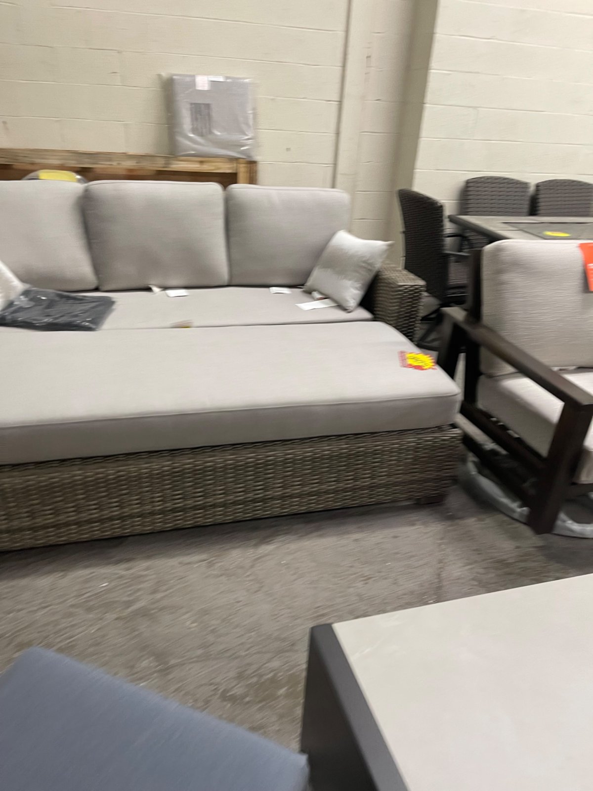 Thomasville Dillard Convertible Outdoor Patio Sofa Set - Image 3