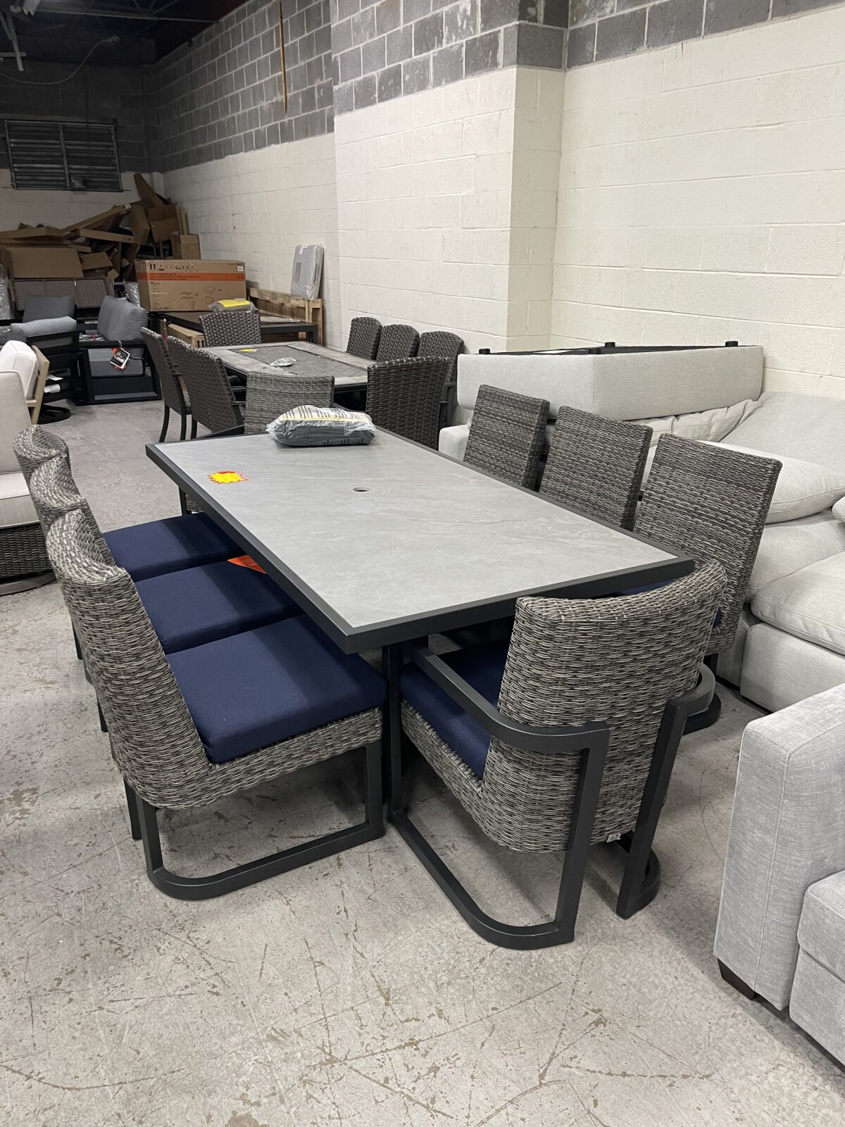 Agio Luna 9-piece Outdoor Patio Dining Set - Image 12