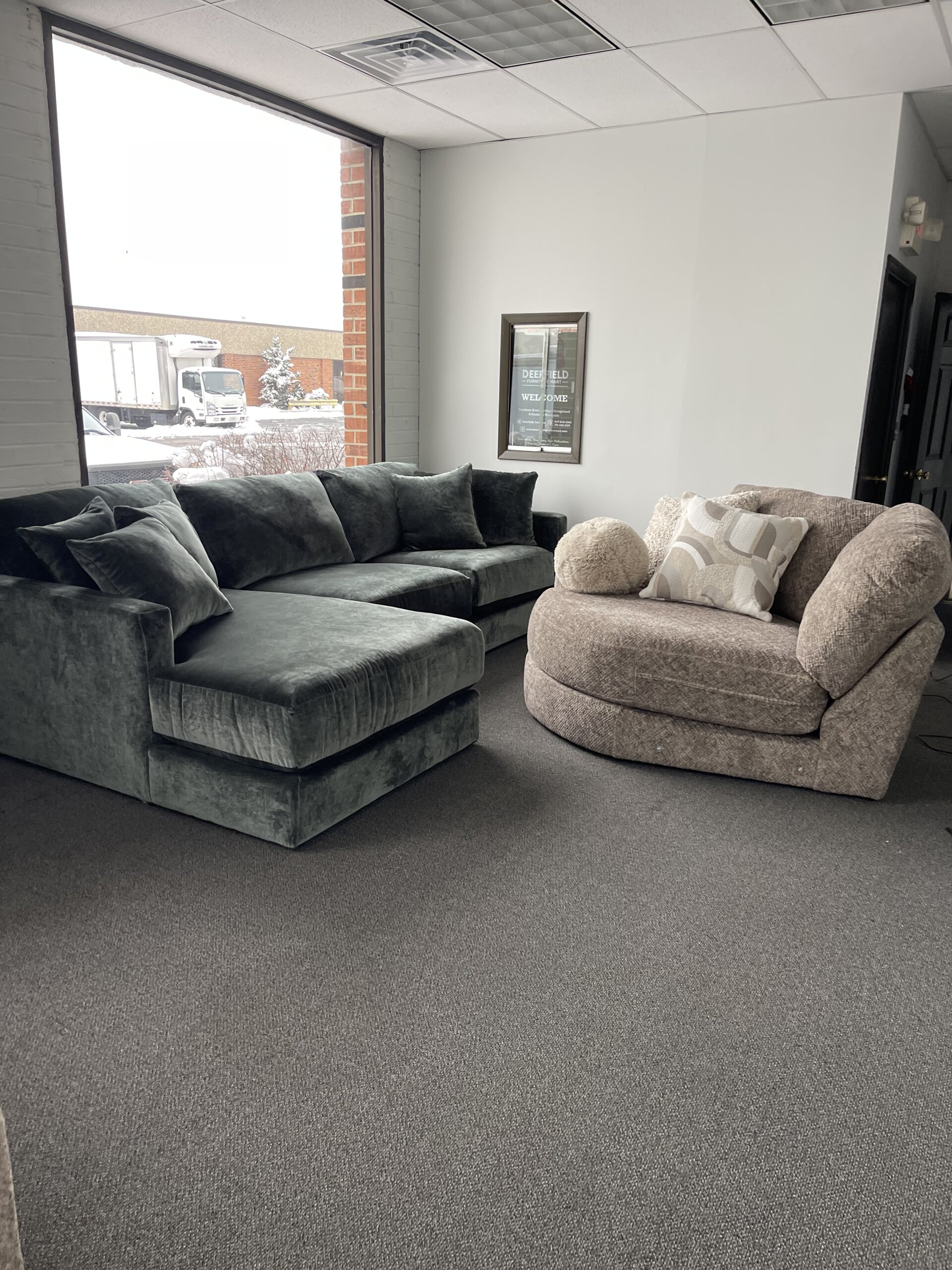 Jackson Remington Left Facing Sectional 3-Pc Green - Photo 3