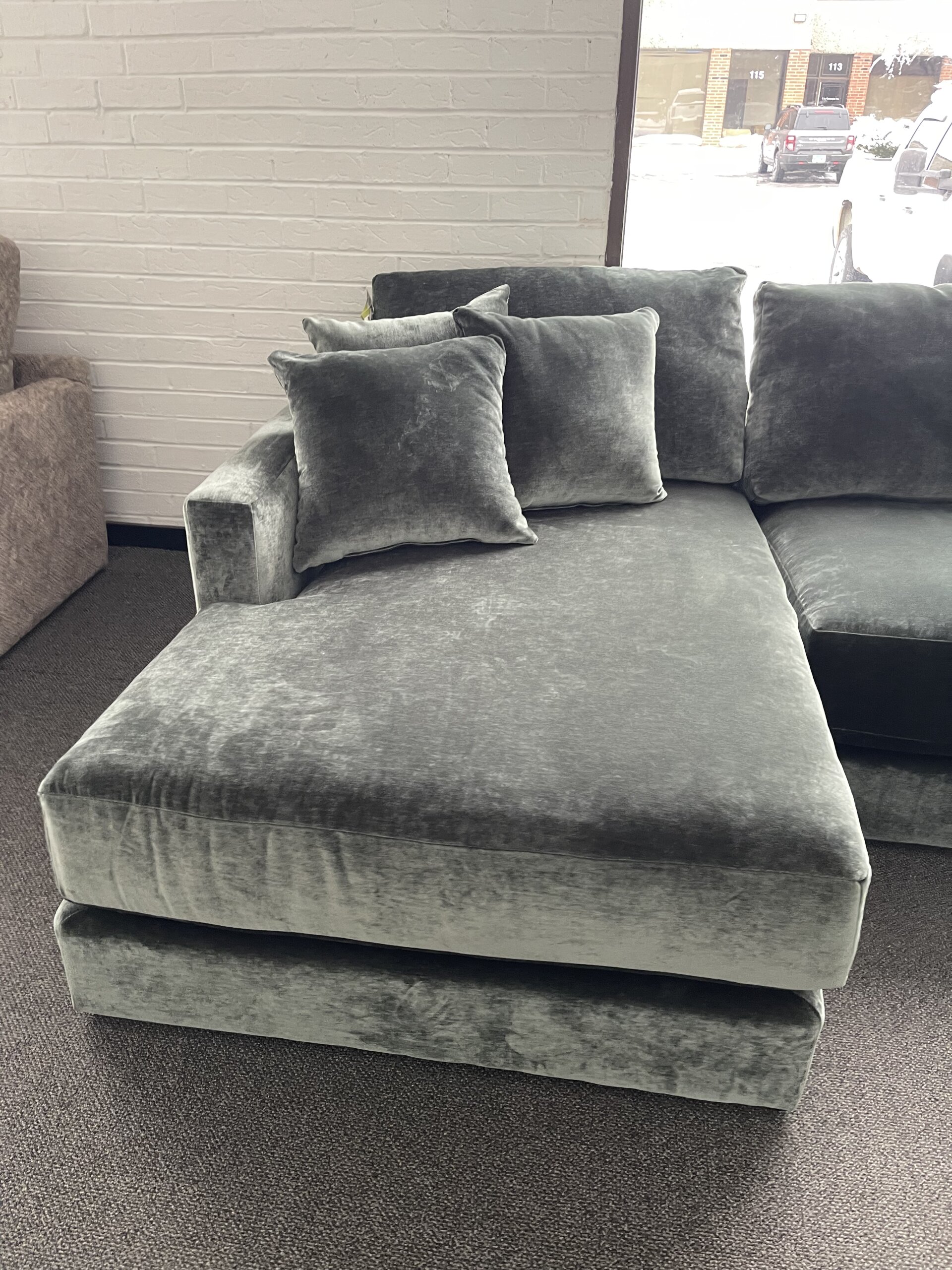 Jackson Remington Left Facing Sectional 3-Pc Green - Photo 6